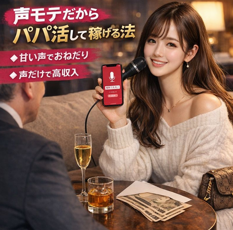 声モテだからパパ活してお小遣いを月10万円稼ぎたい